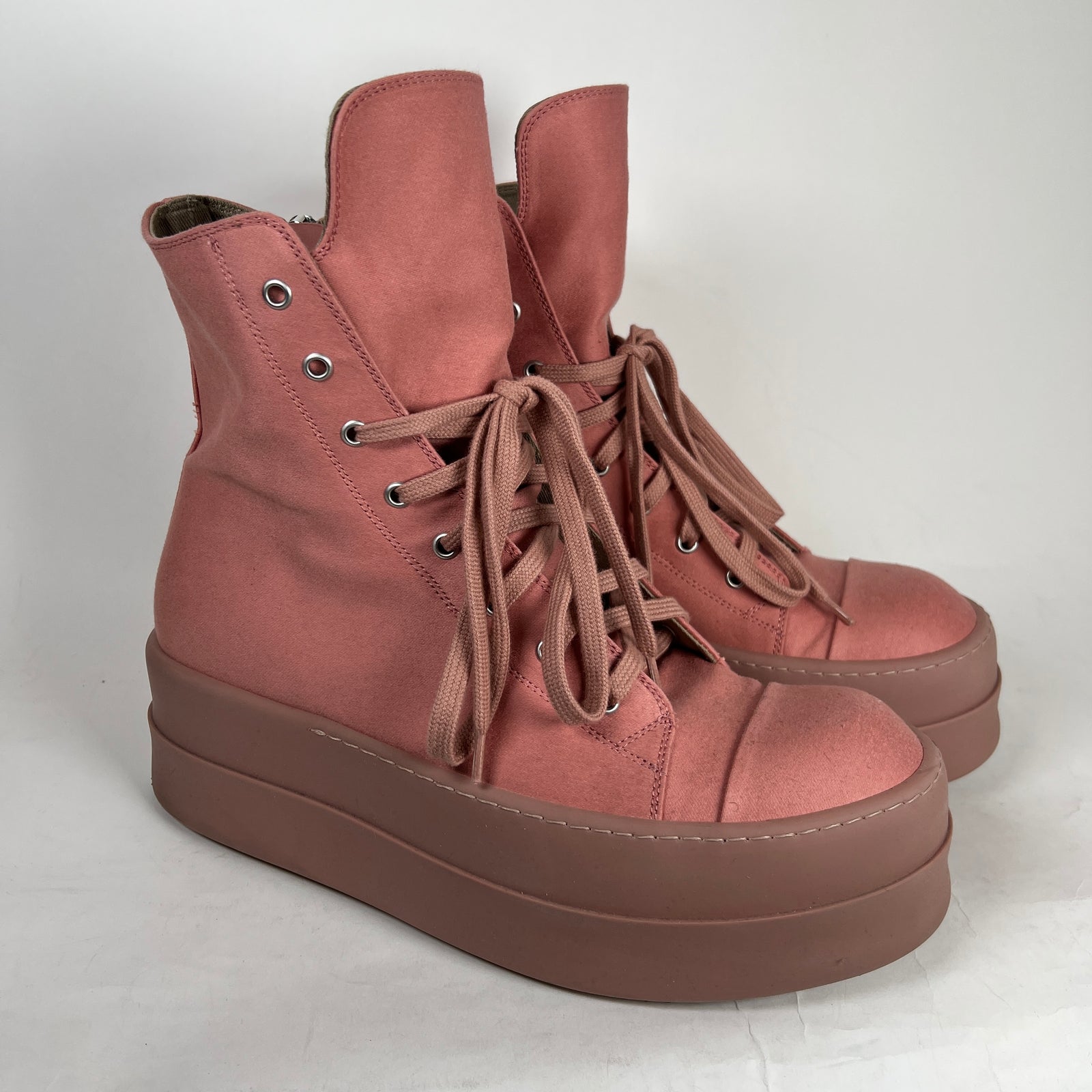 Rick Owens Pink Double Bumper Ramones Size 11