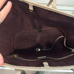 Louis Vuitton Taupe Monogram Empreinte MM Neverfull