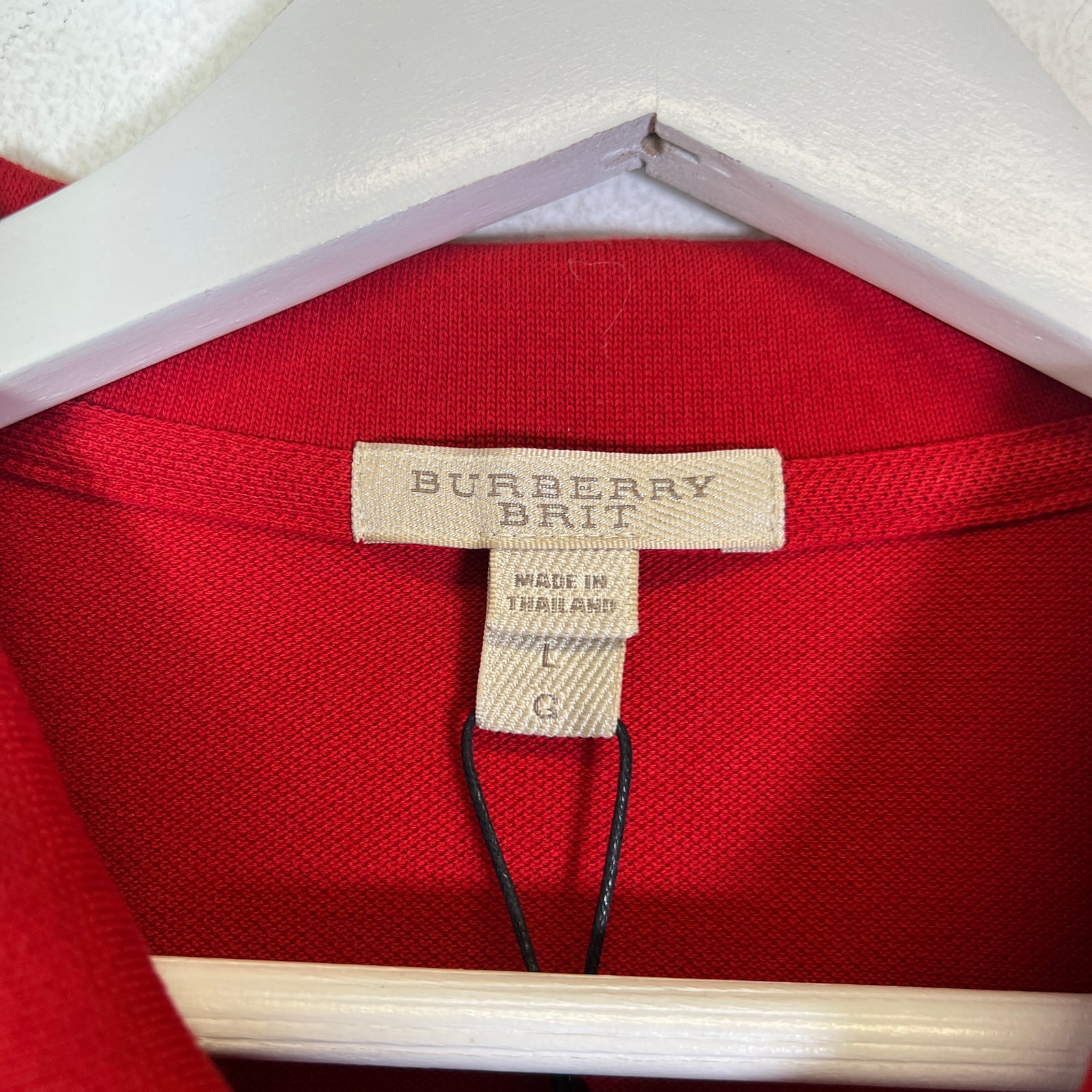Burberry Brit Red Check Polo Shirt