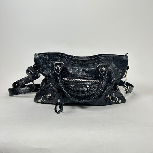 Balenciaga Black Le City Leather Bag