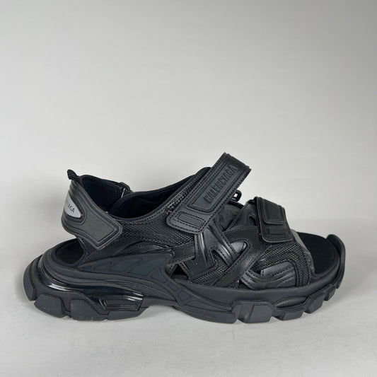 Balenciaga Black Track Sandals Size 45