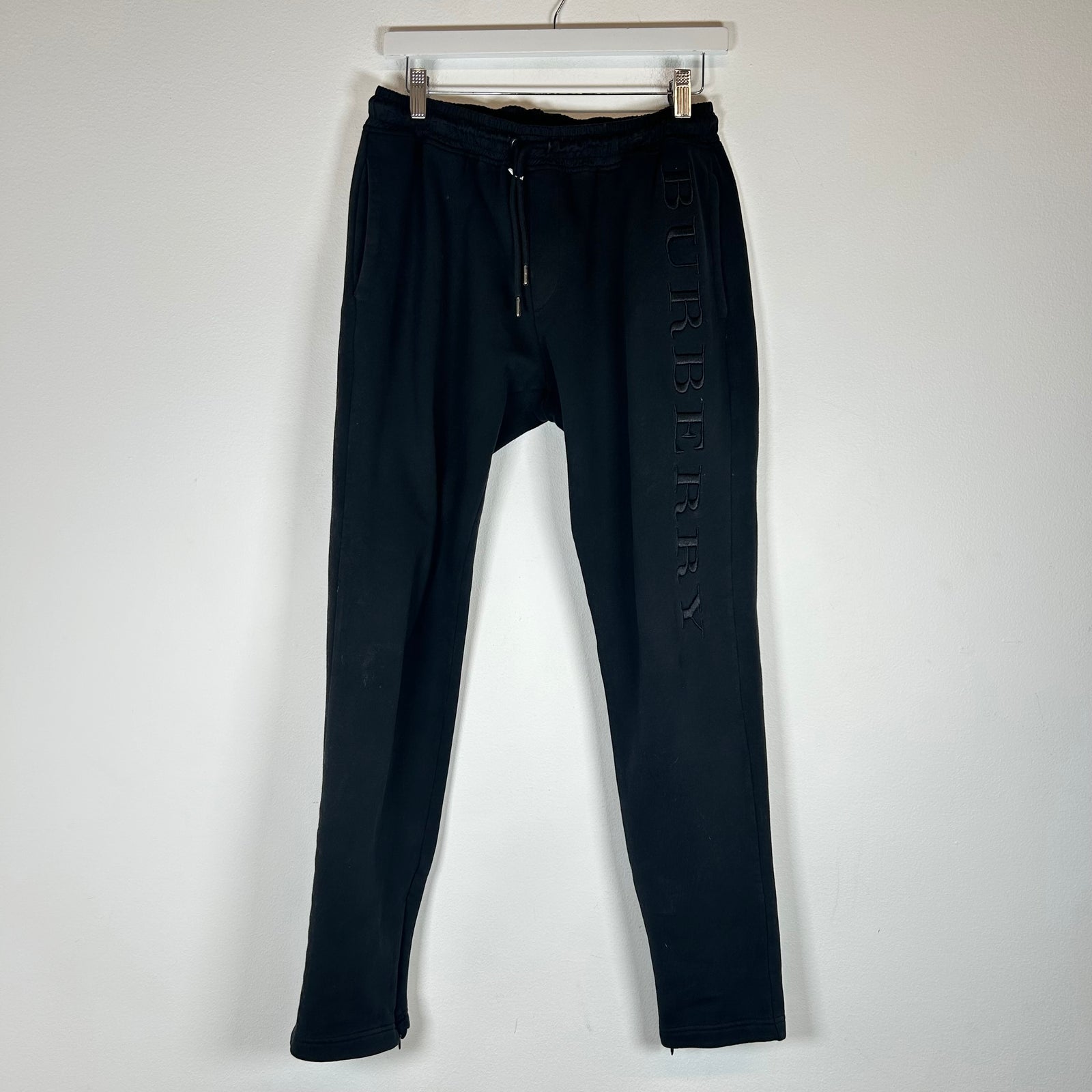Burberry Black Logo Sweatpants Size M