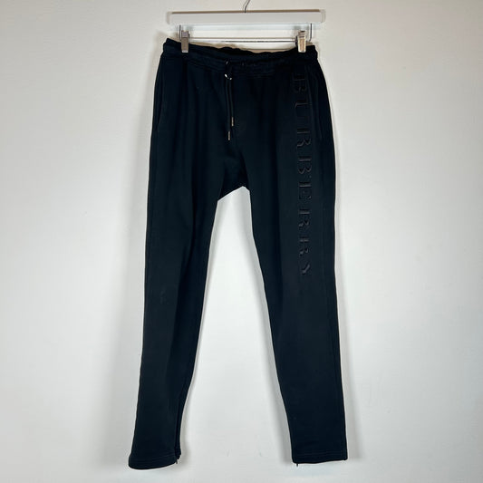 Burberry Black Logo Sweatpants Size M