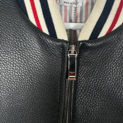 Thom Browne Deerskin Leather Varsity Jacket Size 1