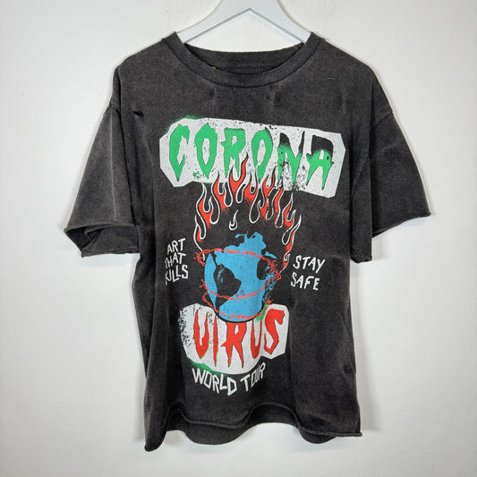 Gallery Dept Vintage Black Coronavirus Tee Size S