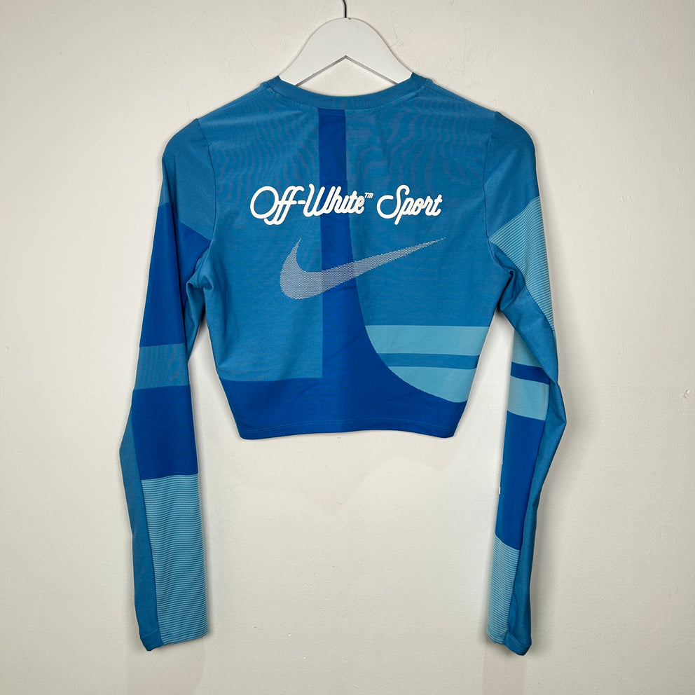 Off-White x Nike Dri-Fit Blue 'Sport' Long-Sleeve Shirt Size M