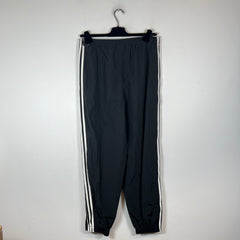 Balenciaga x Adidas Black Striped Nylon Track Pants Size 32