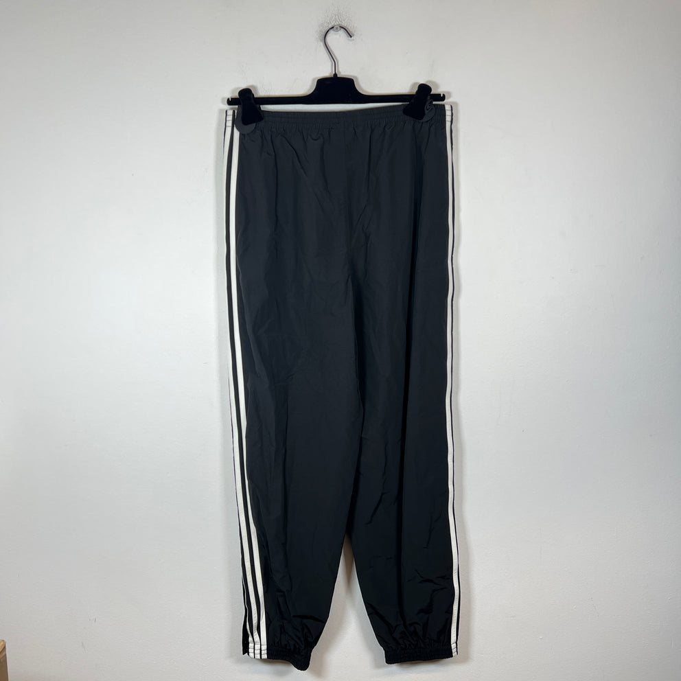 Balenciaga x Adidas Black Striped Nylon Track Pants Size 32