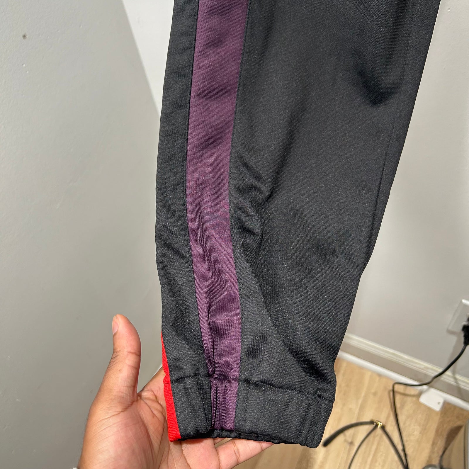 Givenchy Black '3G' Striped Trousers Size Small