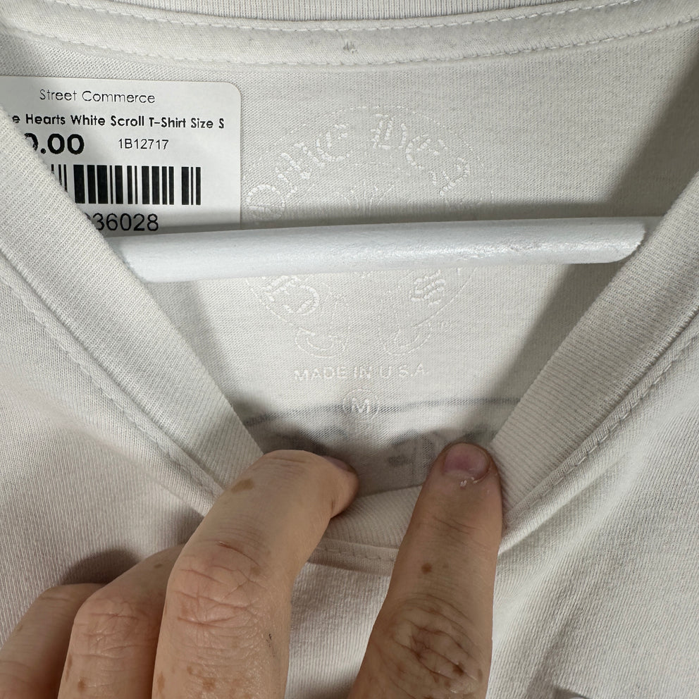 Chrome Hearts White Scroll T-Shirt Size M
