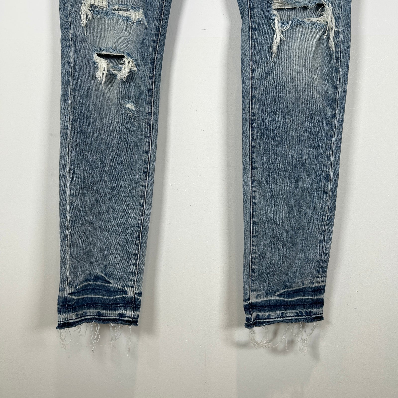 Purple Distressed Jeans Size 34