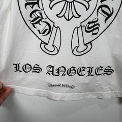 Chrome Hearts White LA Scroll T-Shirt Size M