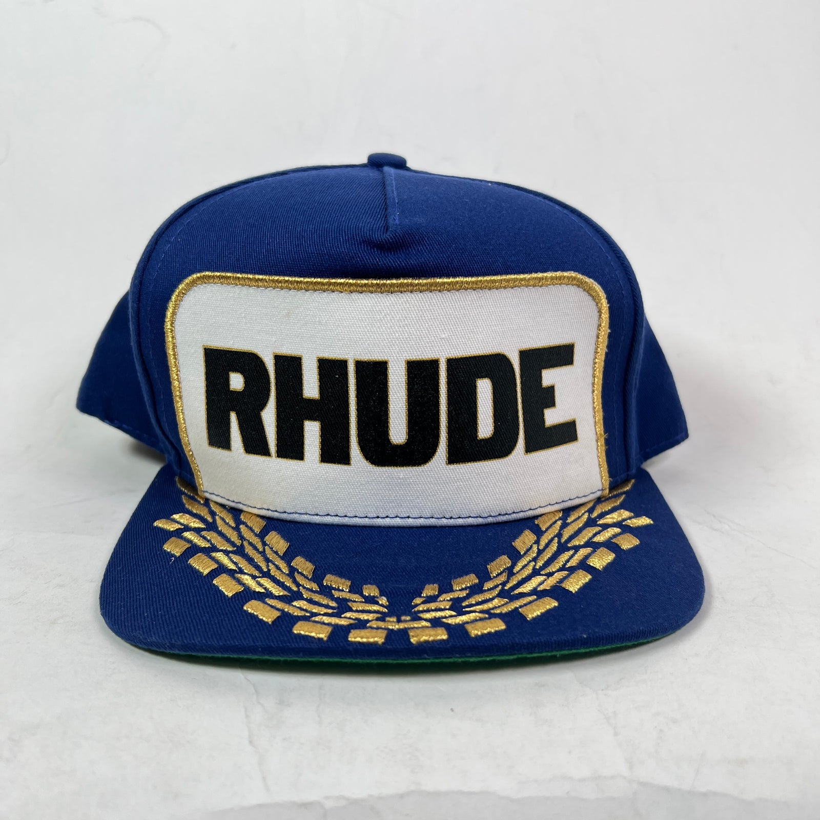 Rhude Blue Formula Panel Snapback Hat