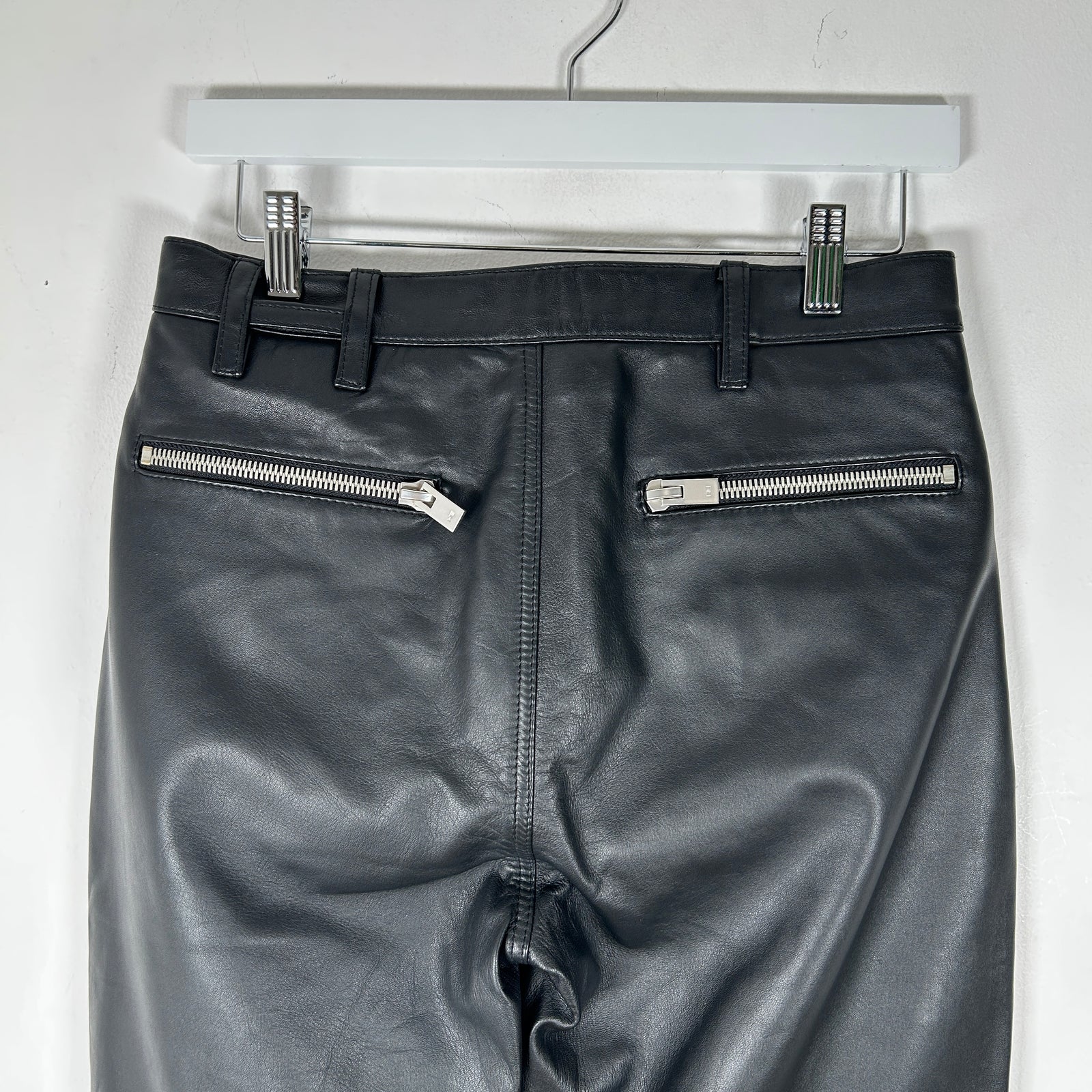 Heliot Emil Leather 'HE' Pants Size 28