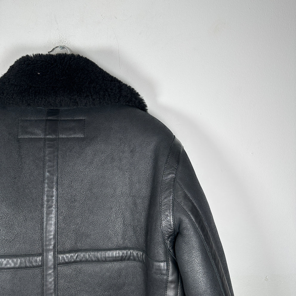 Acne Sherling Flight Jacket Size 48