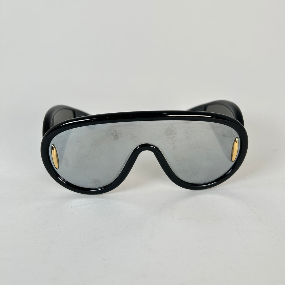 Loewe Black Anagram Mask Sunglasses