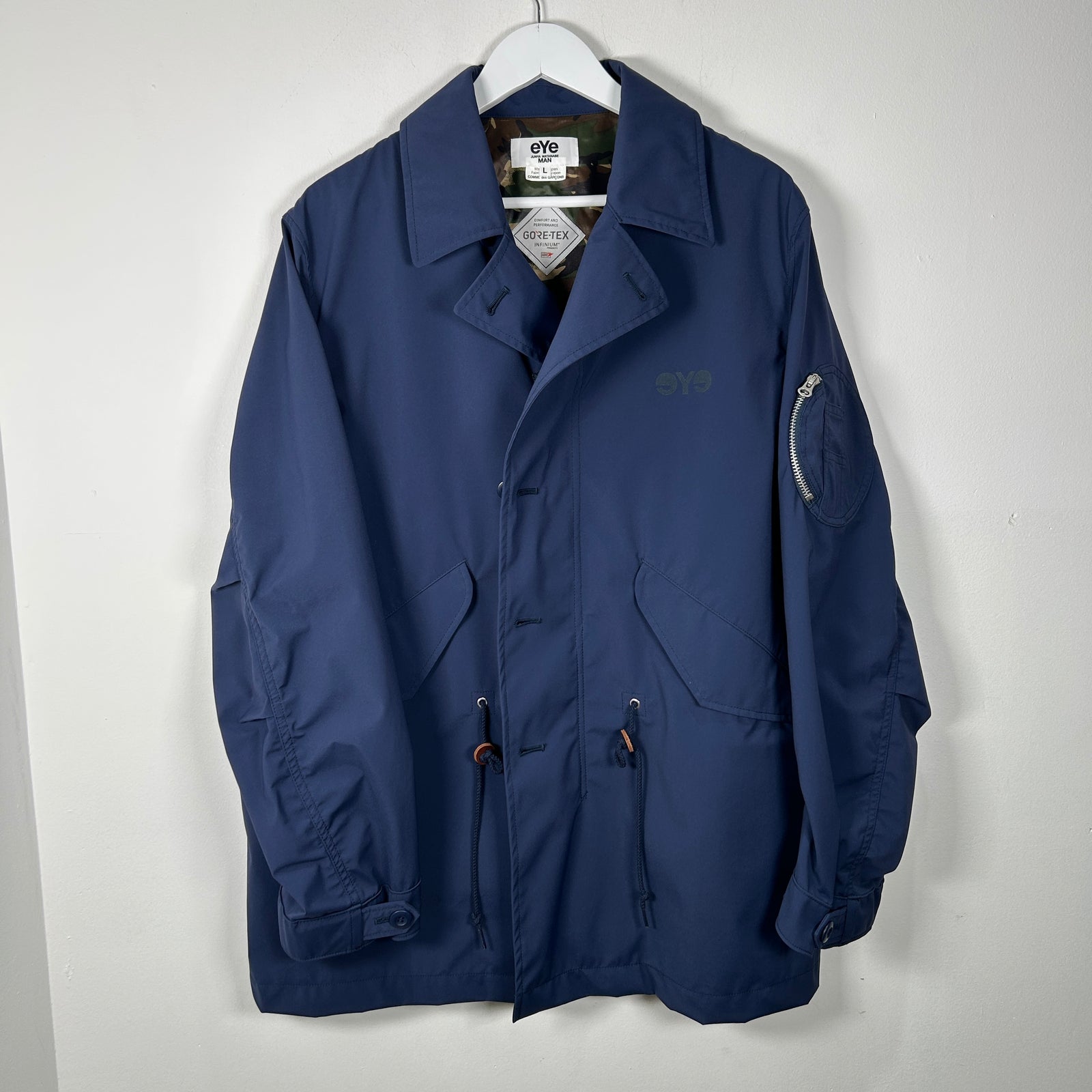 Junya Wanatabe 'Eye' Blue Rain Jacket Size L