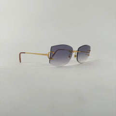 Cartier Gold C-Frame Sunglasses