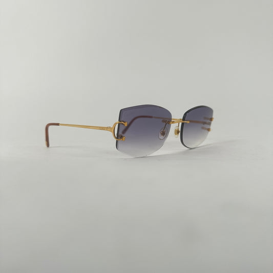 Cartier Gold C-Frame Sunglasses