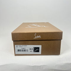 Christian Louboutin Black Patent Hot Chick 100 Heels Size 38.5