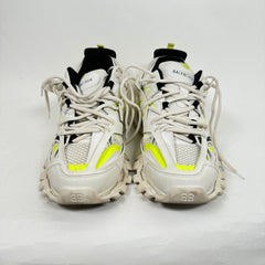 Balenciaga White/Neon Yellow Track Sneakers Size 43