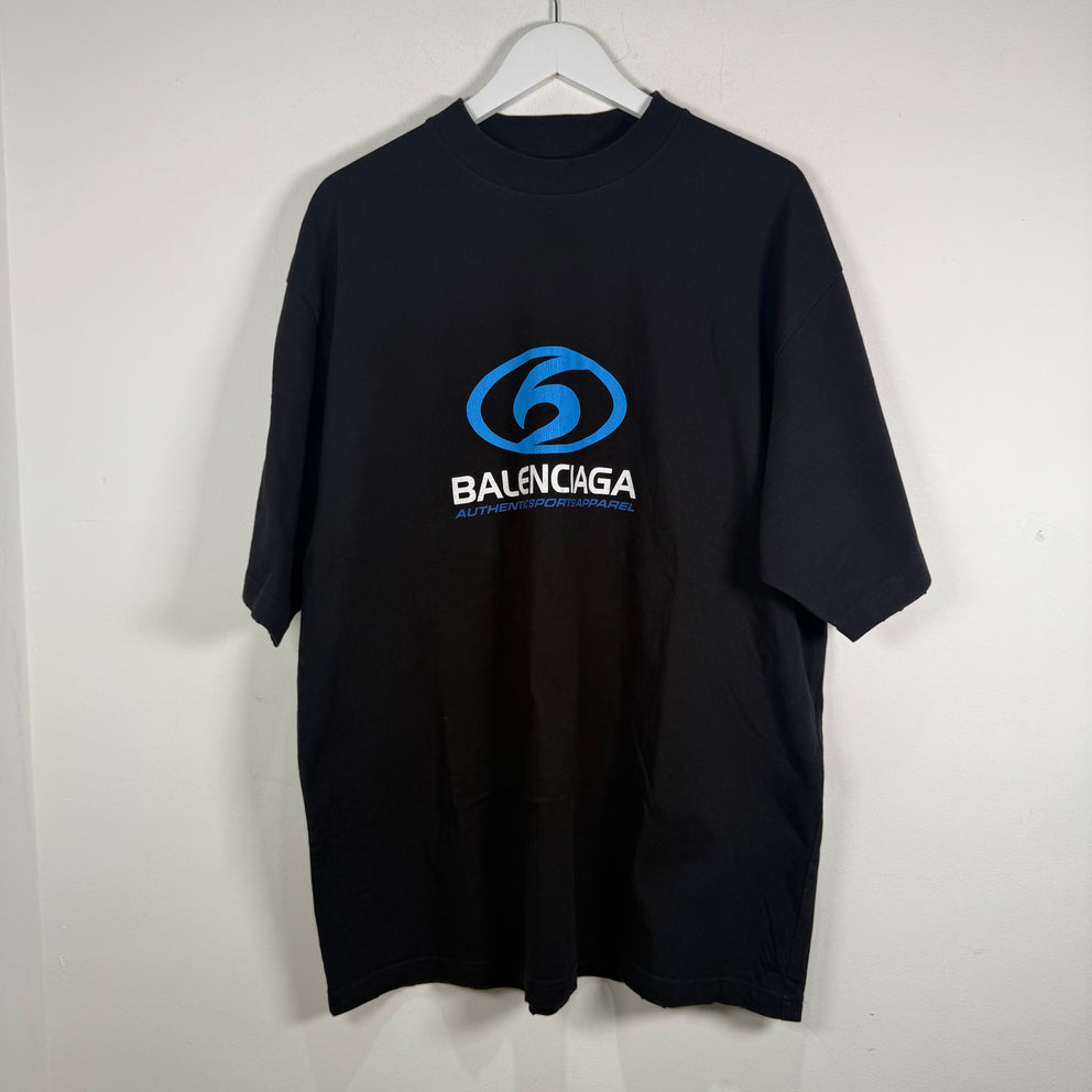 Balenciaga Surf Logo Graphic T-Shirt Size M