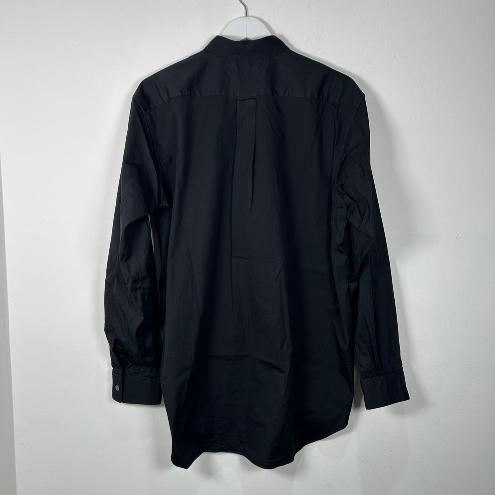 Comme Des Garcons Shirt Black Button Up Size L