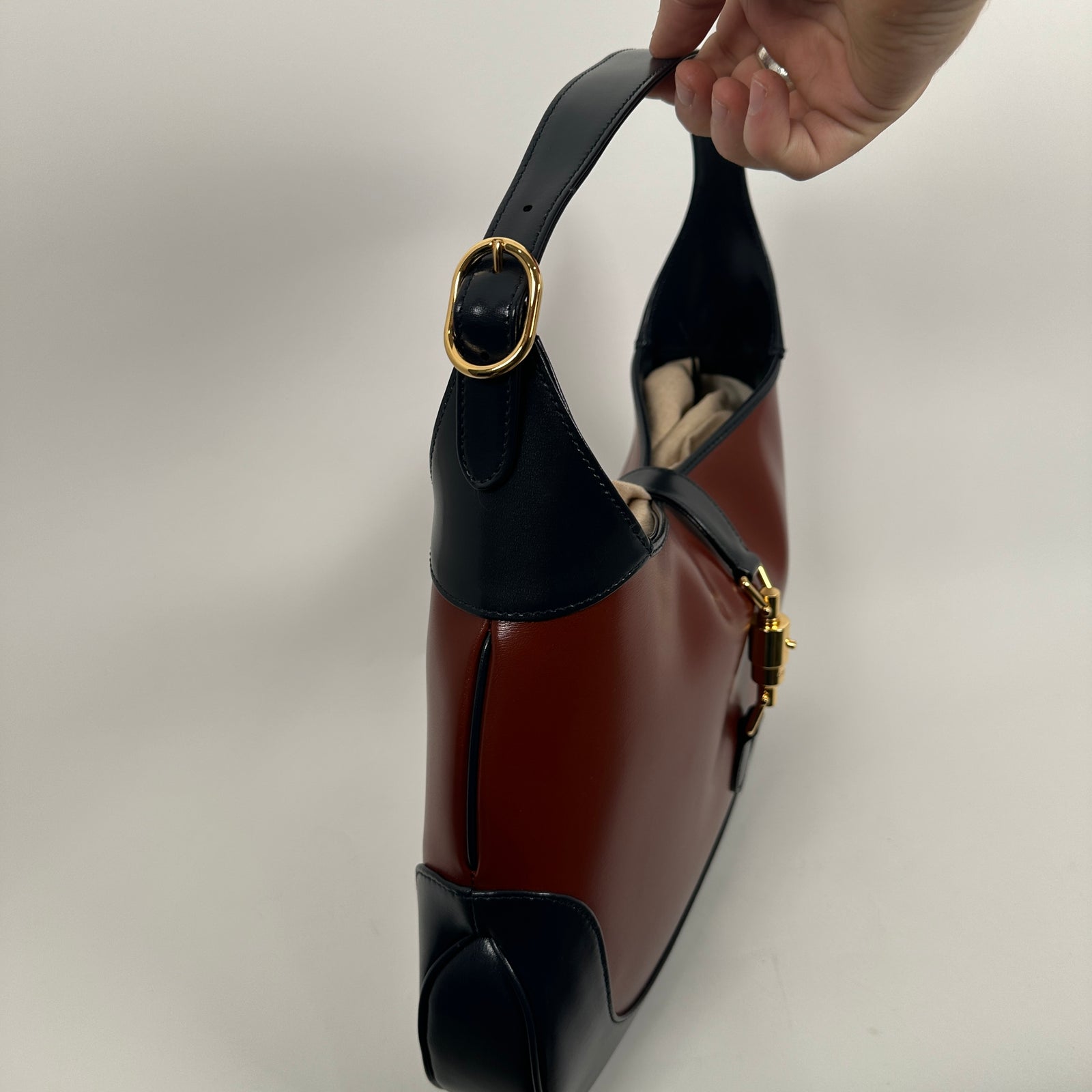 Gucci Jackie 1961 Boarded Dyana Lux Navy / Brown