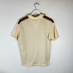 Gucci Brown/Cream GG Polo Size S