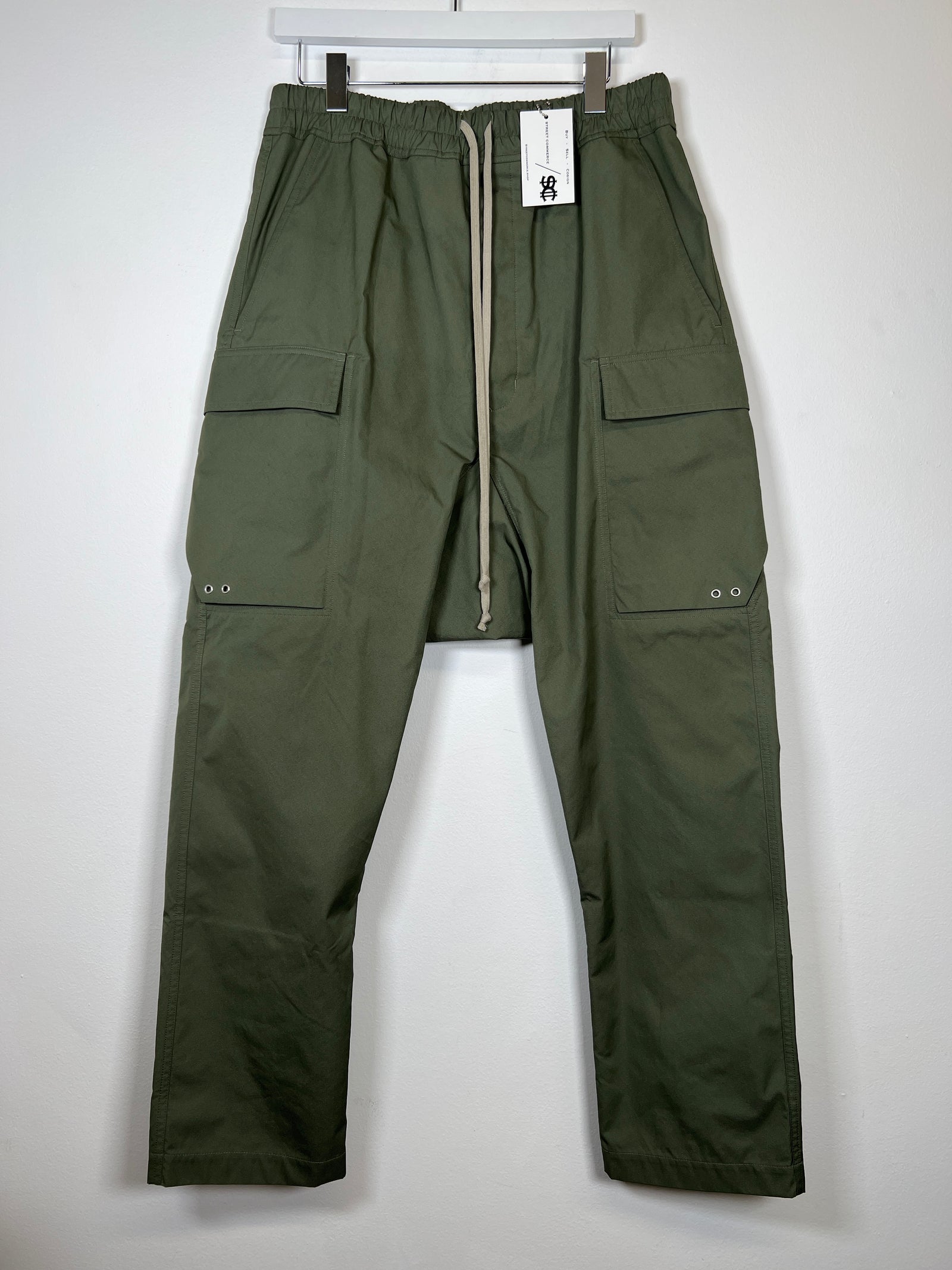 Rick Owens EDFU SS23 Green Cargo Pants Size 34
