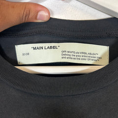 Off-White Black Hand Logo Tee Size XS
