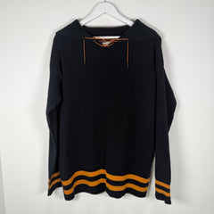 Maison Margiela Navy/Orange Knit Sailor Jacket Size L