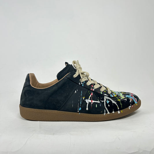 Maison Margiela Black Paint Splatter Gats Size 42
