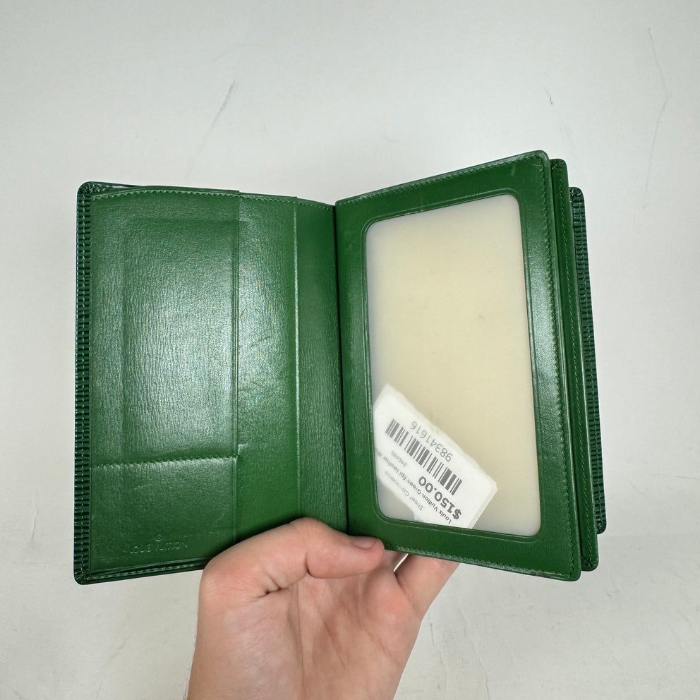 Louis Vuitton Green Epi Leather Wallet