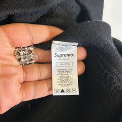 Supreme x Swarovski Black Box Logo Hoodie Size L
