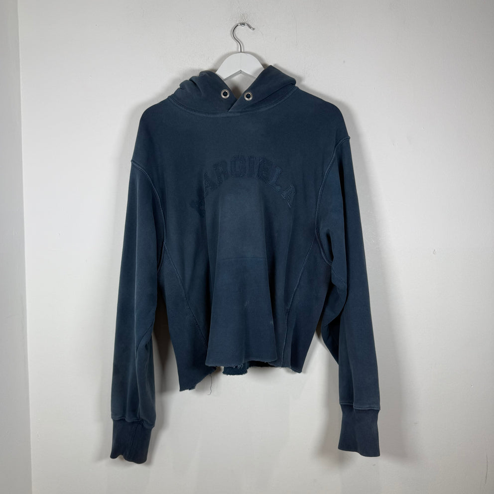 Maison Margiela Distressed Cut-Off Logo Hoodie