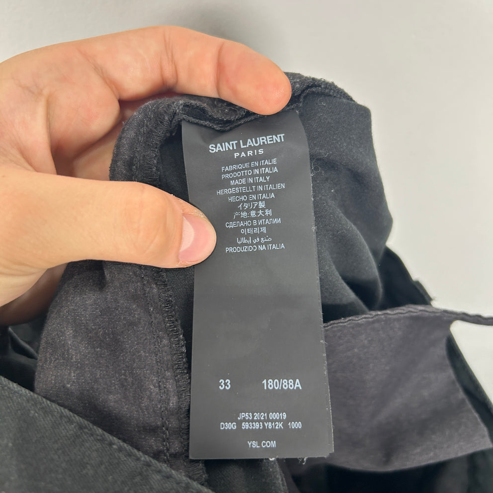 Saint Laurent Black Chino Pants Size 33