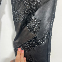 Yasuyuki Ishii Leather Patchwork Pants Size 30