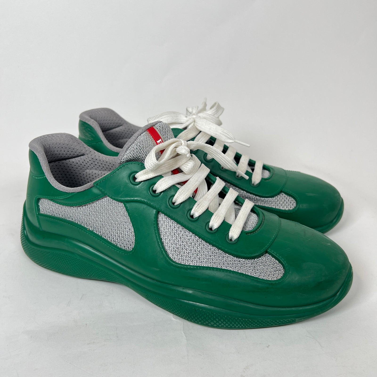 Prada Green Rubber America Cups Size 42