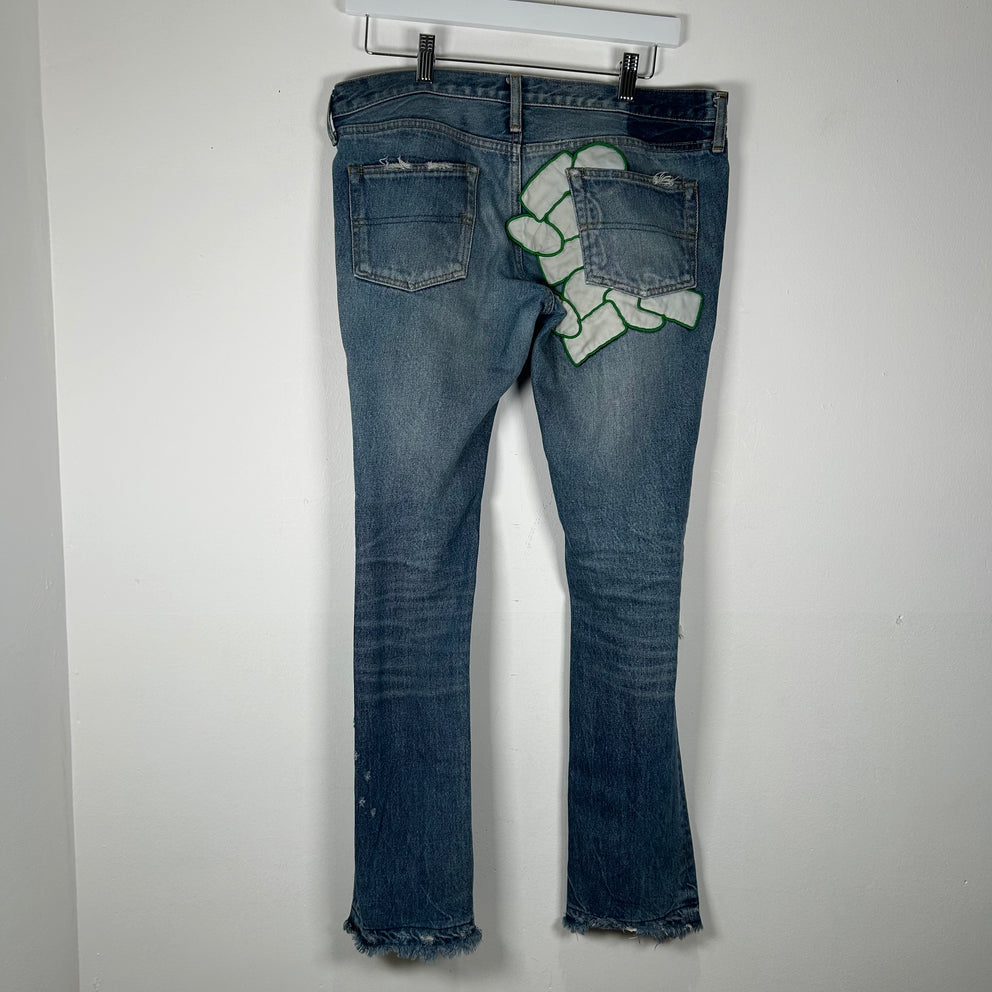 Undercover SS05 'But Beautiful' Graffiti Patch Denim Size 3