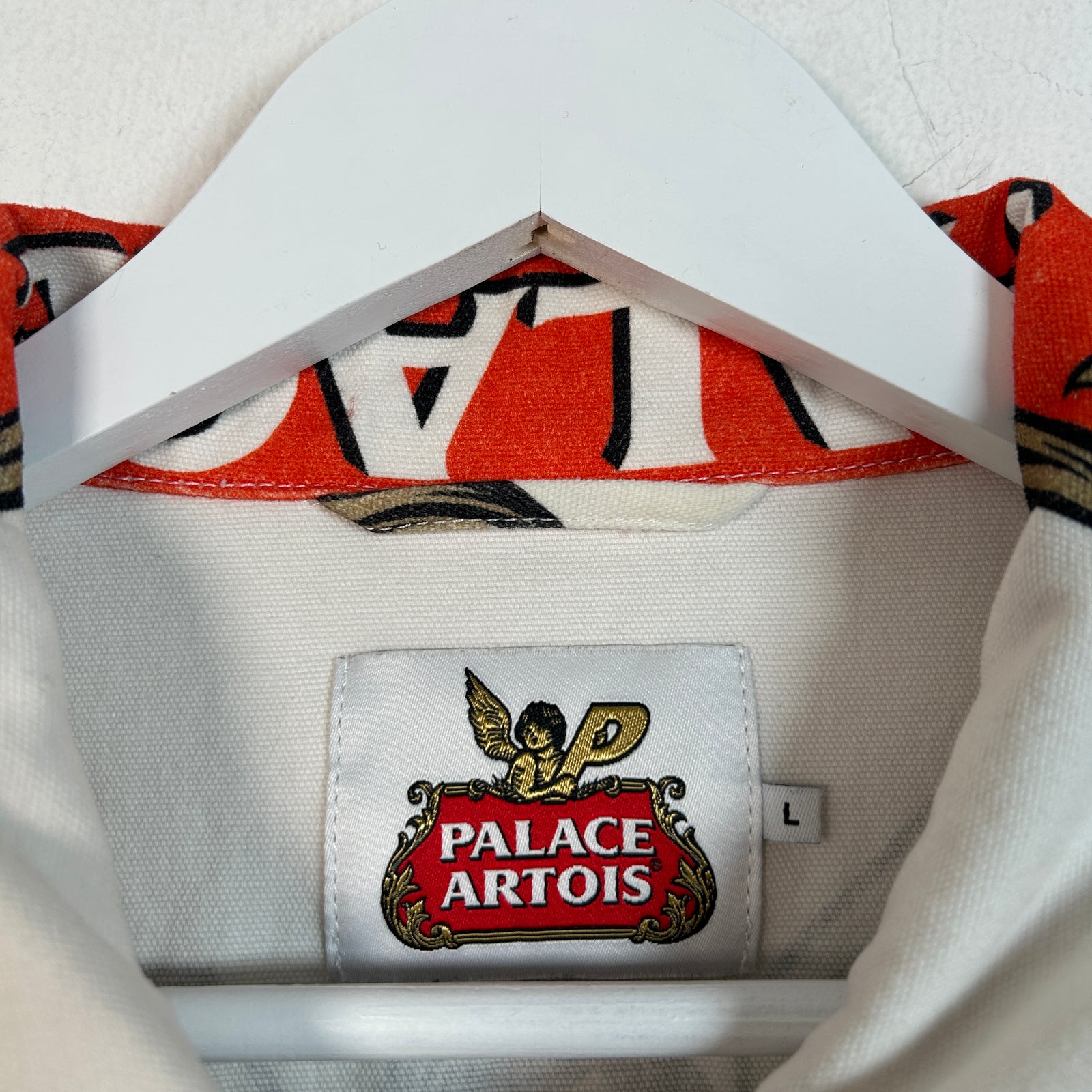 Palace x Stella Artois All Over Logo Print Jean Jacket Size L