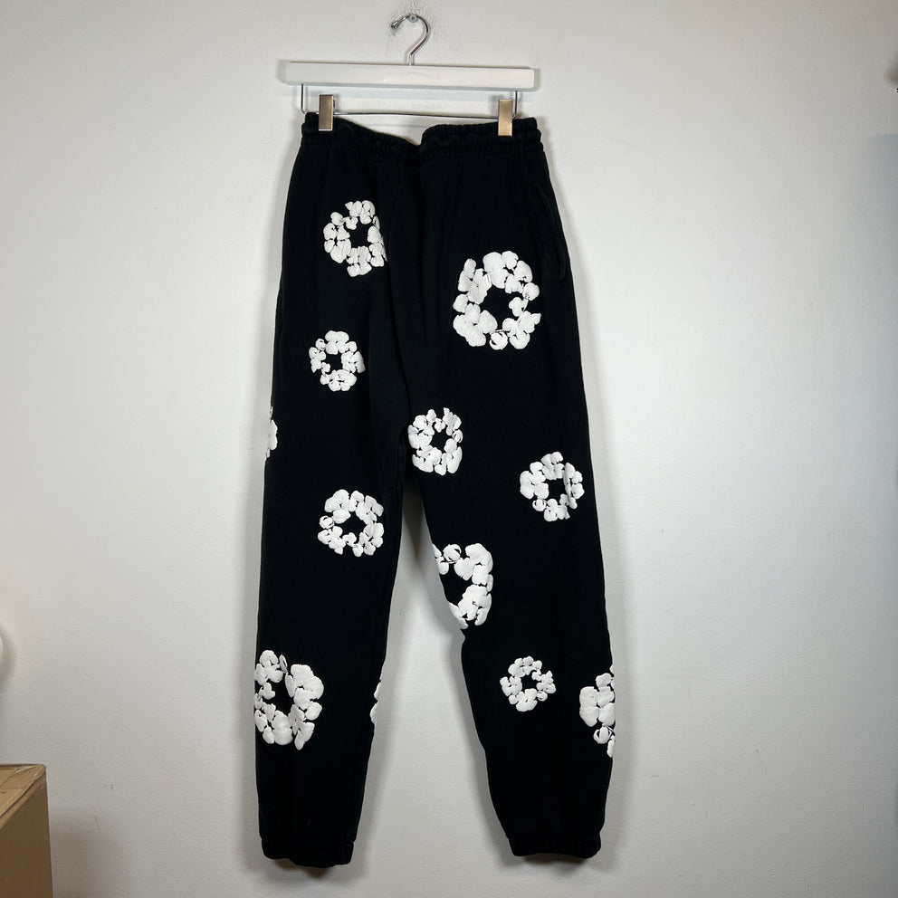 Denim Tears Black Wreath Sweatpants Size XL