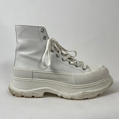 Alexander Mcqueen Tread Slick Triple White Size 10