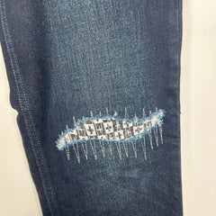 Ksubi Dark Blue Wash Checkerboard Size 36