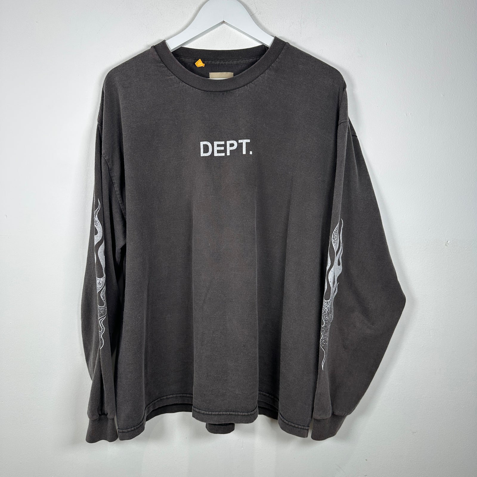 Gallery Dept. Grey Flame Logo Longsleeve Size XL