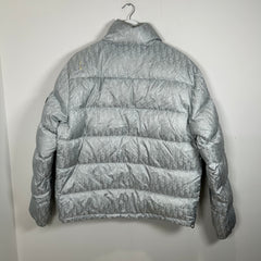 Dior Oblique Silver Puffer Jacket Size 50