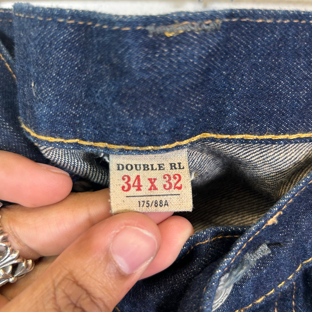 RRL Indigo Straight Leg Jeans Size 34