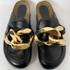 JW Anderson Black Chain Leather Loafer Size 44