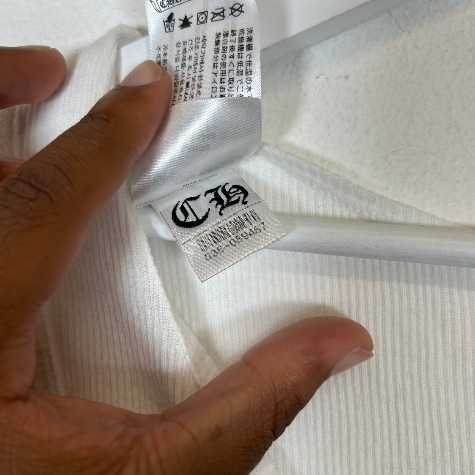 Chrome Hearts White Logo Tank Top Size L