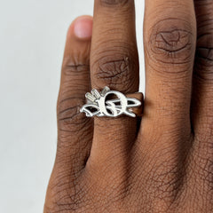 Dior x Cactus Jack Silver Ring Size M